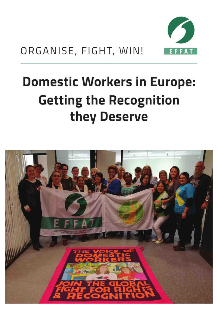 Image of the Cover of the report on Domestic Workers in Europe: Getting the Recognition they Deserve EFFAT